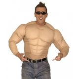 Widmann Spierballen shirt - bodybuilder - heren - polyester - verkleedkleding 54 (XL)