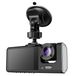 Avizar, Dashcam pour pare-brise avant et arrière, intérieur, 1080p, microphone LED, noir