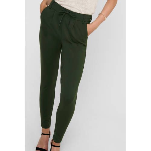ONLY ONLPOPTRASH Tapered Fit Trousers - Dark Green