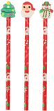 Koopman International B.V. Potlood met Gum Kerst, 3st.
