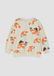 s.Oliver Sweatshirt Lichtbeige Dierenprint Katoen Ronde Hals Lange Mouw Regular Fit Kinderen