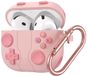 Coverzs Siliconen 'Gamer' hoesje geschikt voor AirPods 4 - Roze