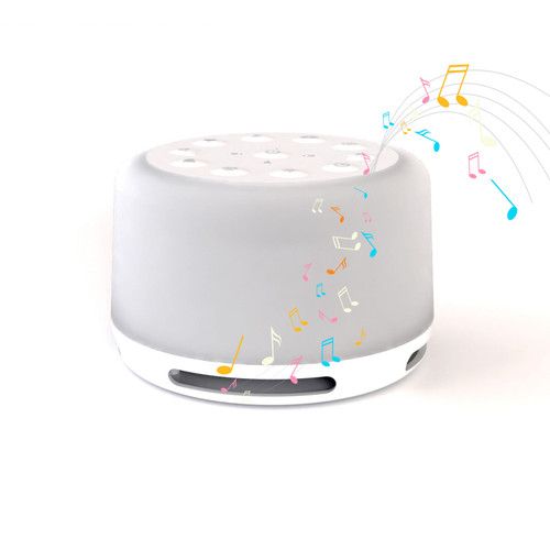 HoMedics SoundSpa Aura Bluetooth Speaker - White - 14 Sounds, 7 Light Effects, 68hr Battery