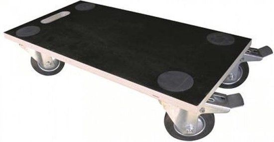 Diggers tools Meubelroller - multiplex - meubelverhuizer 59 x 30 cm - 400 kg - 2 geremde wielen