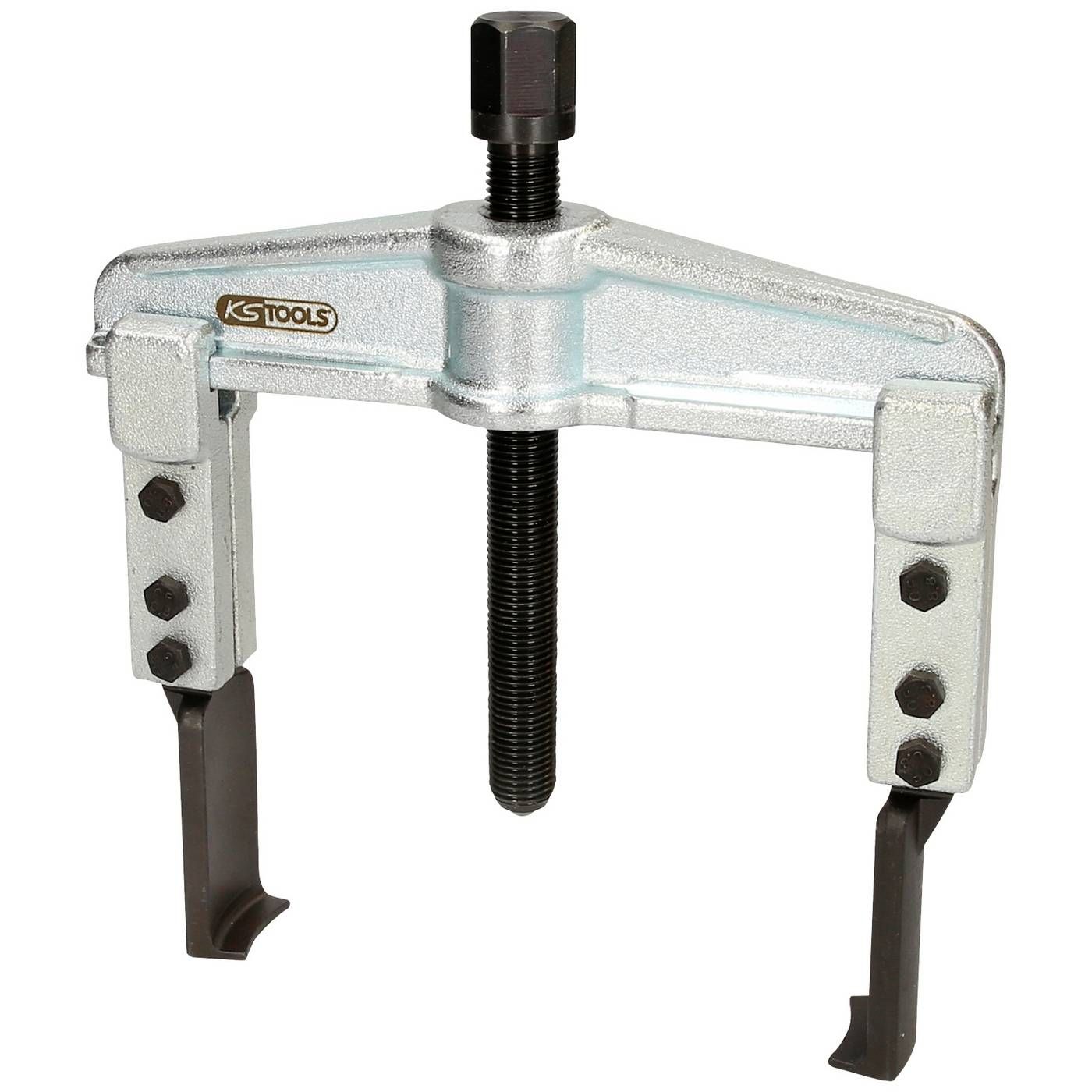 KS Tools 620.0031 Universele trekker 2-armig met extreem slanke en verlengde haken, 25-130 mm, 120 mm, 3,5 t