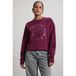 Pink Noir katoenen sweater met print - donkerrood