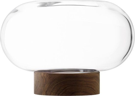L.S.A. Oblate Vaas - 19.5 cm - Transparant