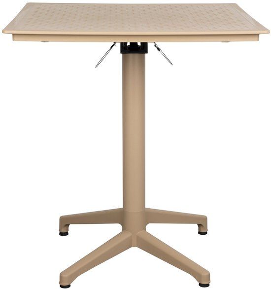 Housecraft Living George Bistrotafel/ Tuintafel/ Balkontafel Inklapbaar 70x70 cm Beige