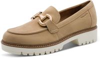 Tamaris Dames Instappers 1-24723-43 Cappuccino Leer Maat 38 EU