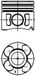 Kolbenschmidt 41648600 zuiger & ringen | Compatibel met: OPEL CORSA E, CORSA E Kasten/Schrägheck