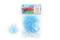 Elastieken Rainbow Loom Elastieken blauw met pailletten