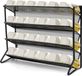 Non-branded 4-layer spice rack organizer for kitchen countertop cupboard pantry or hanging on cupboard doors or walls (black)