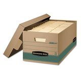 Bankiers Bankers Box STOR/File 1270101 Opbergdozen, middelgroot, FastFold, afneembaar deksel, 100% gerecycled, brieven, 12 stuks