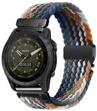 By Qubix Qubix Braided Nylon Band met Parachute Sluiting - Multicolor Dark - 26mm Quickfit - Geschikt voor Garmin Tactix 8