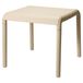 Ambiance tuin bijzettafeltje - beige - kunststof - 45 x 45 x 41 cm - koffietafel - handig naast je luie stoel