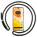 Tumundosmartphone Transparante beschermhoes voor Vivo X80 Lite 5G met zwart koord