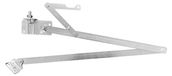 OEM Trapstang met knieluik, compleet, rechts, zilver, model Quadro/Cadet 3