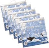 Papstar Draagtas koeltas voor lunch en flessen/voedsel - 10x - Frosty Times - 18 Liter - 52 x 52 cm