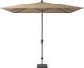Platinum Sun & Shade Middenstokparasol Riva 275x275 cm Taupe Easy-up draaisysteem 96% UV protectie