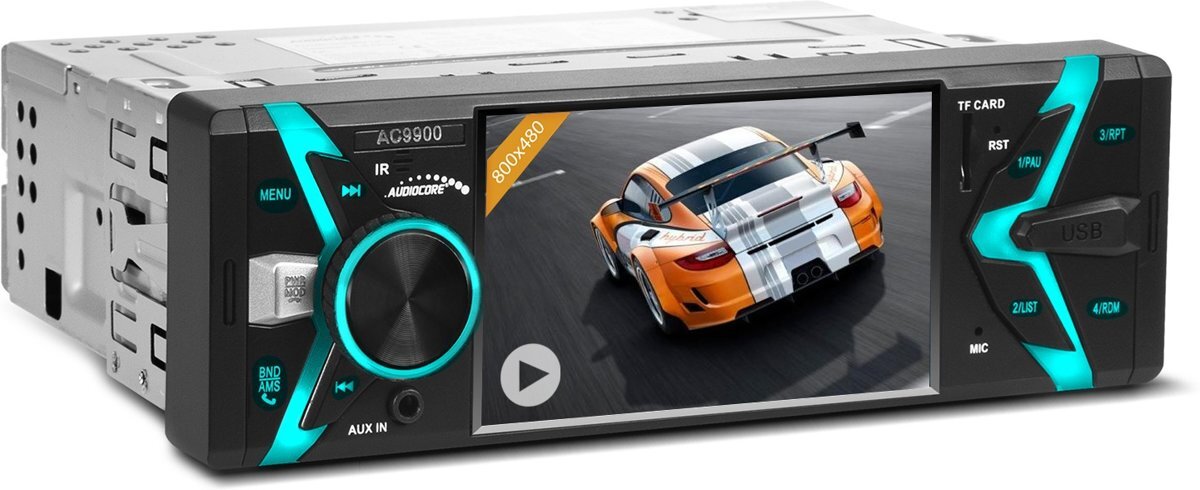 Audiocore Autoradio met scherm Bluetooth USB SD Hands-free kit