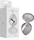 INTENSE Bouchon anal en métal Argent Taille L