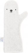 Nifty Washand Baby Shower Glove Bear White