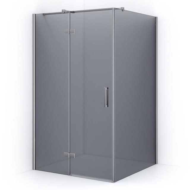 Maxaro Douchecabine Diamond 120x120cm 8mm Rookglas Veiligheidsglas Chroom
