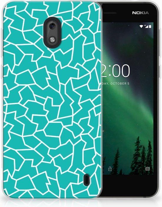 Nokia 2 TPU Case Design Cracks Blue