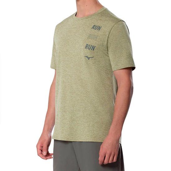 Mizuno Core Run T-shirt Korte Mouwen Elm Polyester Heren M