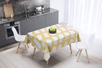 Bonamaison Tafelkleed, Anti-Mold, Sneldrogend, Waterdicht, 100% Polyester Tafellaken, Willekeurig patroon, 140 x 140 Cm