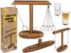 Icecat Jeu d'alcool avec lanceur d'anneaux - Jeu d'adresse en bois pour shots de tequila