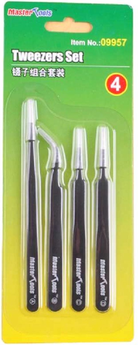 Master Tools MasterTools 09957 Tweezers Set - Pincetten Gereedschap