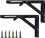 Shenzhen Haorui Industrial Technology Co., Ltd. 2 pièces consoles pliantes rabattables robustes 300 mm avec verrouillage