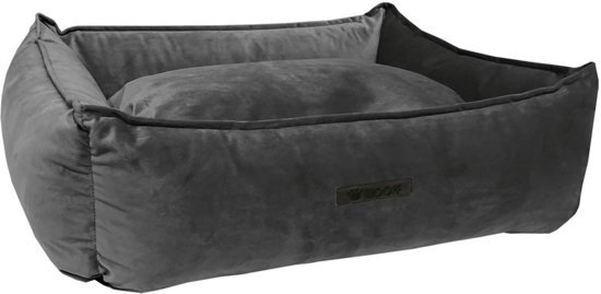wooff Mand Cocoon Velours - Donkergrijs - Hondenmand - 90 x 70 x 22 cm - Large donkergrijs