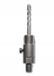 WERHE Adapter voor menger M14 naar M22 | gereedschapsstaal met centreerboor en veiligheidsschroeven, 8 x 2,5 cm, grijs, voor mortelmixer