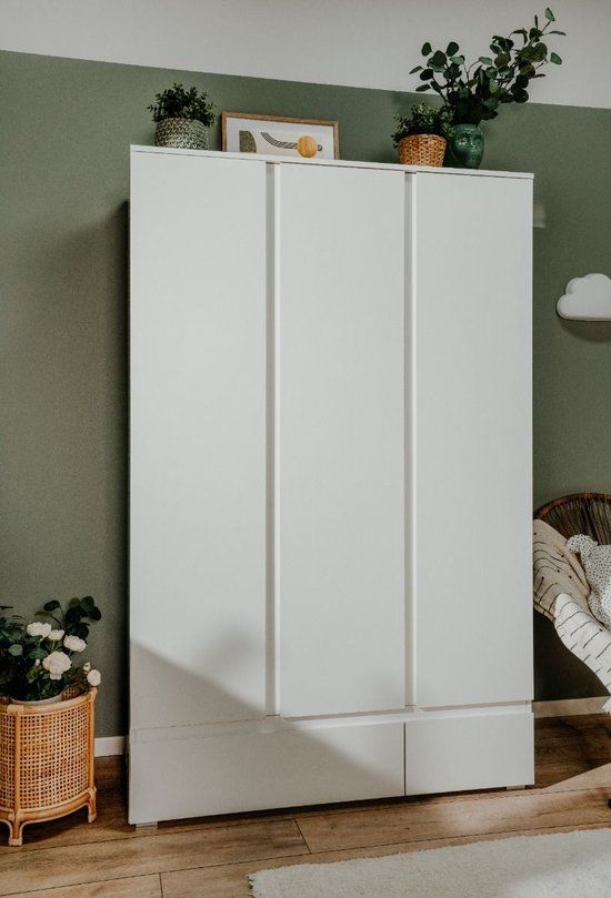 Finori Image Kast - Wit - 3-deurs - 120 x 55 cm