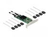 Delock 8 port SATA PCI Express x8 Card with Connection Cable