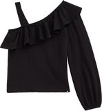 WE Fashion Meisjes off-shoulder top met structuur