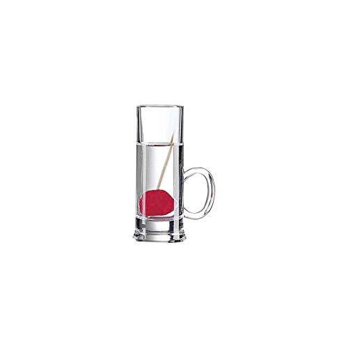 ARCOROC ARC 72388 Islande borrelglas, shotglas, stamper, met handvat, 65 ml, glas, transparant, 12 stuks