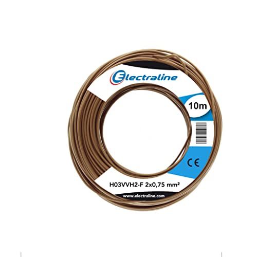 Electraline Kabel H03VVH2-F, 2x0,75 mm, 10 m - 8011439109419