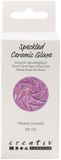 Creativ Company keramiek glazuur Flower Power paars 60ml - spikkel effect