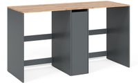 Vicco Viktor Wasmachinekast – 159.8 x 88.2 cm met 3 compartimenten Antraciet