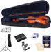 Fazley set de violon 4/4 - incl. archet, colophane et étui souple - Fazley VI-200 Brun