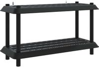 vidaXL Plankenunit - 2-laags - 100 x 40 x 55,5 cm - PP - Antracietkleurig