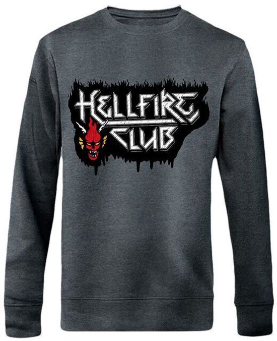 Stranger Things Hellfire Club Heren Sweatshirts - donkergrijs - XXL