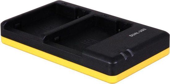 Duo oplader voor 2 camera accu's Canon LP-E8 - Zwart