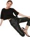 Trendyol W40 Imitatieleer Slim Fit High Waist Zwart