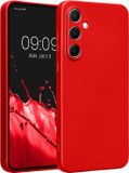 kwmobile Samsung Galaxy A55 5G hoesje van TPU - Metallic Donkerrood