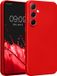kwmobile Samsung Galaxy A55 5G hoesje van TPU - Metallic Donkerrood