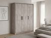 Armoire ELZA 3 portes chêne gris